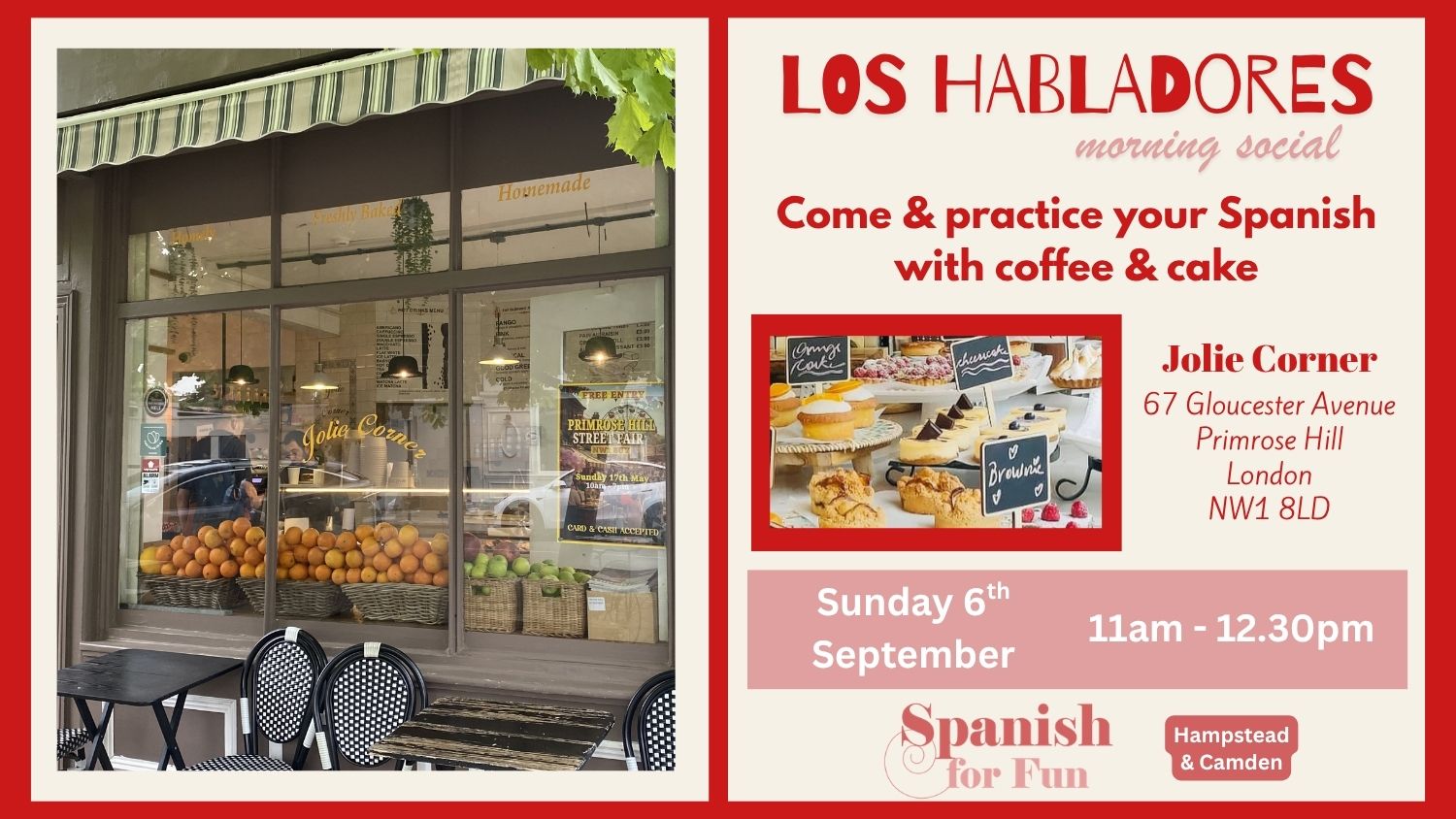 Los Habladores Conversation and Coffee Morning in Primrose Hill