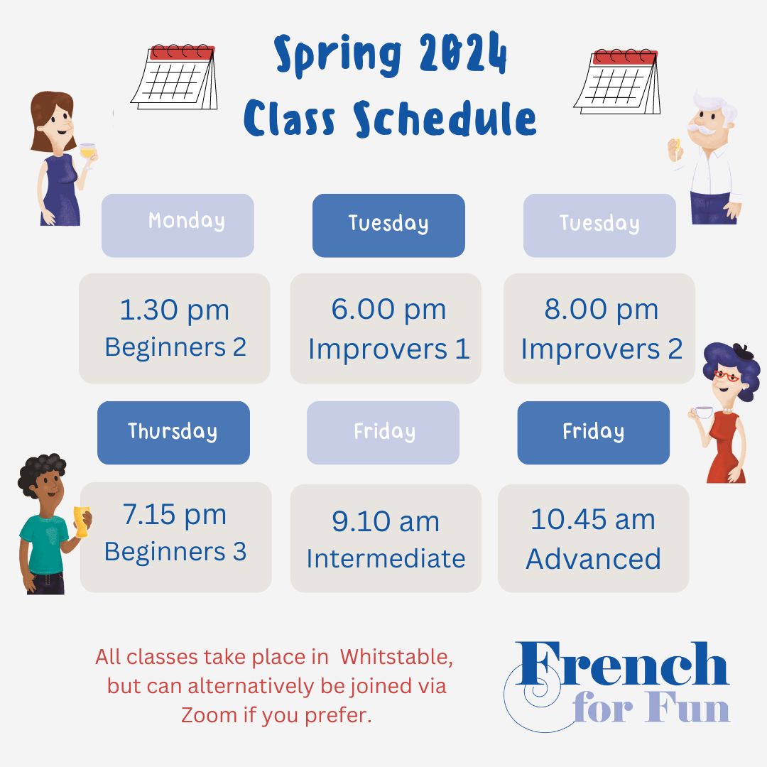 2024 class schedule