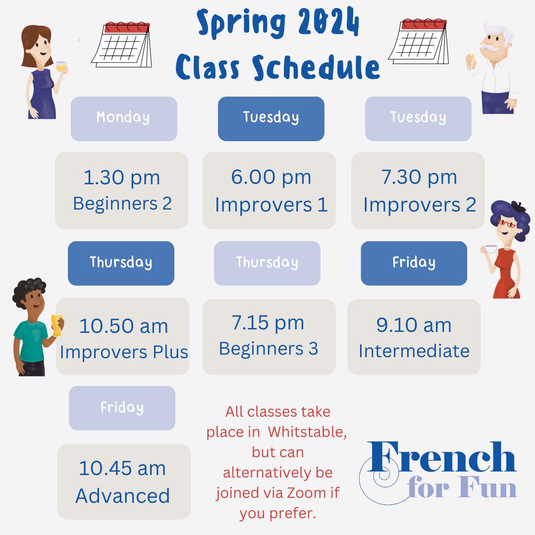 2024 class schedule