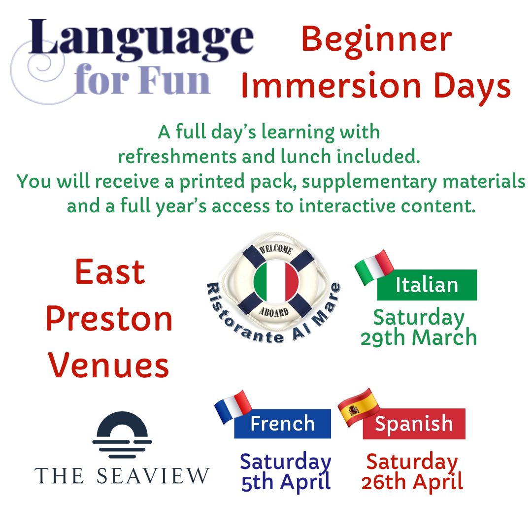 2025 Spring Immersion Courses in Littlehampton and Worthing with Helen R!