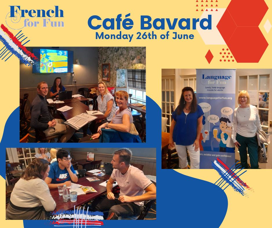 French café bavard in Livingston ~ every last Monday of the month!