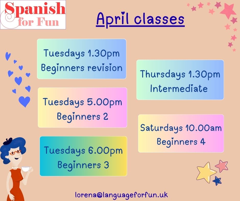 Join our April classes!