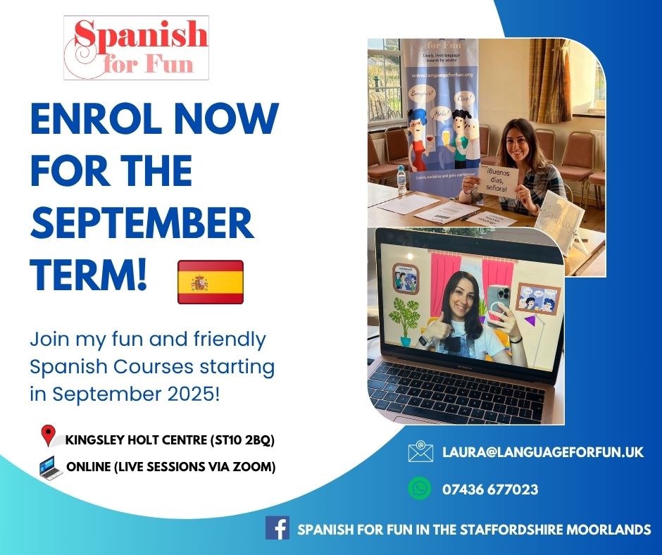 Enrol now for Spanish Courses Autumn Term – September 2025