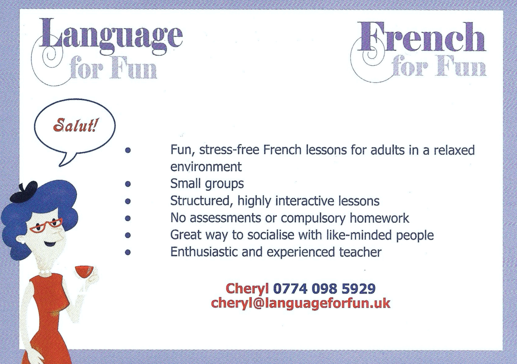 Enrolling now for September 2023 for Language for Fun in Perthshire