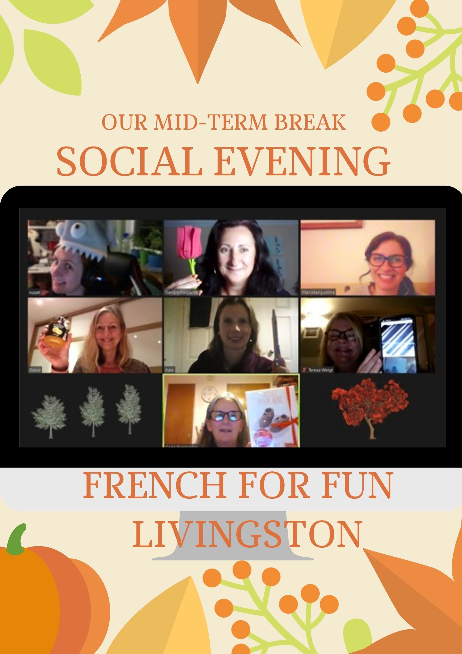 Our Autumn online French For Fun social !