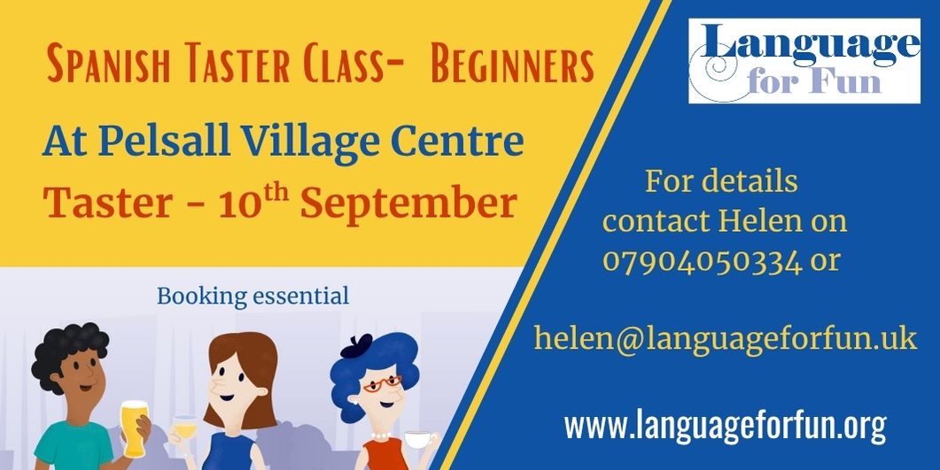 Spanish Beginners 1 Taster class