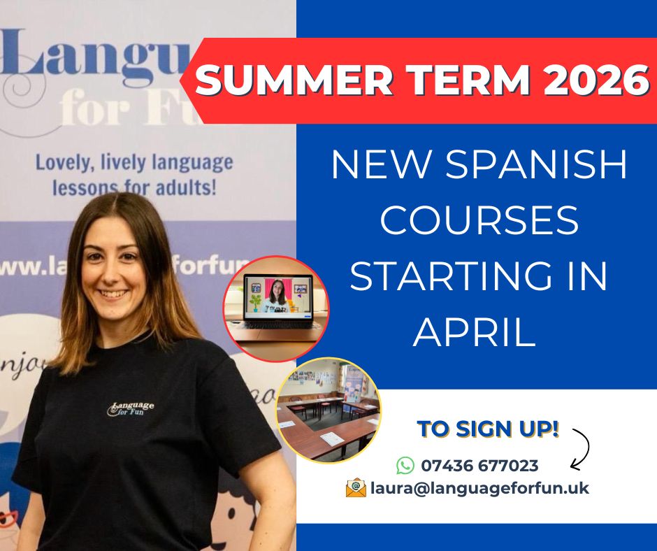 Enrol now for Spanish Courses Summer Term – April 2026
